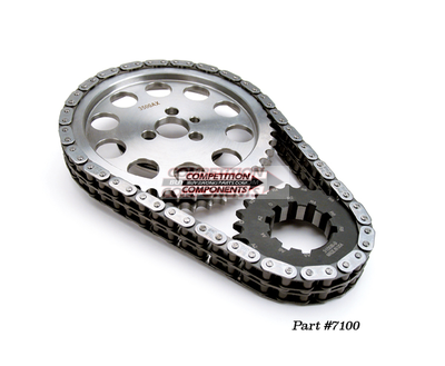 BILLET TIMING SET, SMALL BLOCK CHEVY 9-KEY W/THR. BRNG